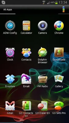 ADW Samoled Theme android App screenshot 5